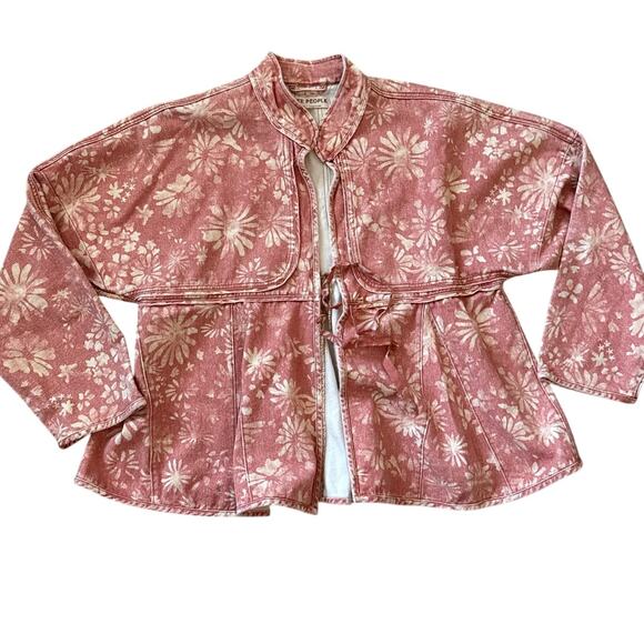 Free People Lua Bed Swing Jacket Apricot Combo Size XL - Picture 9 of 14